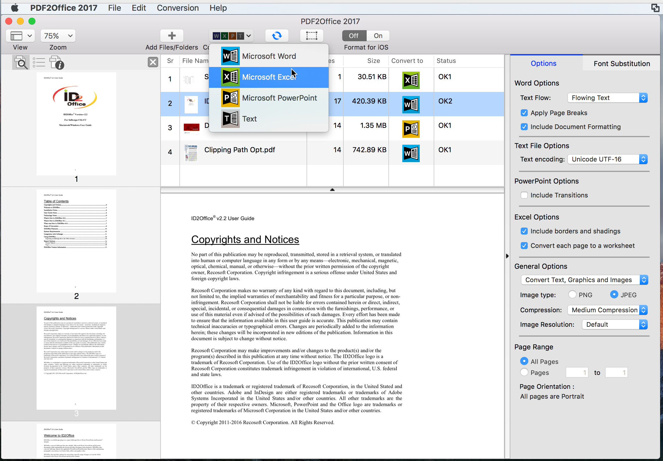 exporting pdf to jpg for free on a mac
